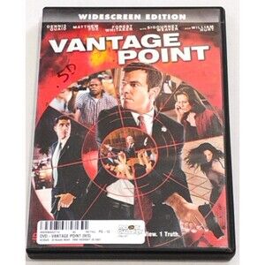 Vantage Point DVD Widescreen – Political Thriller Action Movie 2008